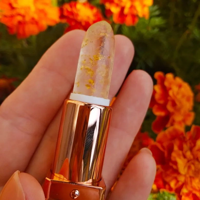 24k Gold Olive Oil Lip Balm Moisturizing Balm Lip Repair Wrinkles Vegan