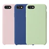 Easy To Wipe Liquid Silicon Rubber Case For Apple iPhone7/8 Plus Shockproof Flocking Cloth inside Soft Case For iPhoneXS