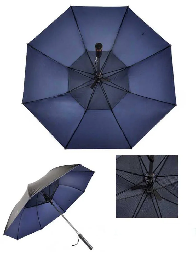 Special USB anti-uv waterproof solar fan straight umbrella