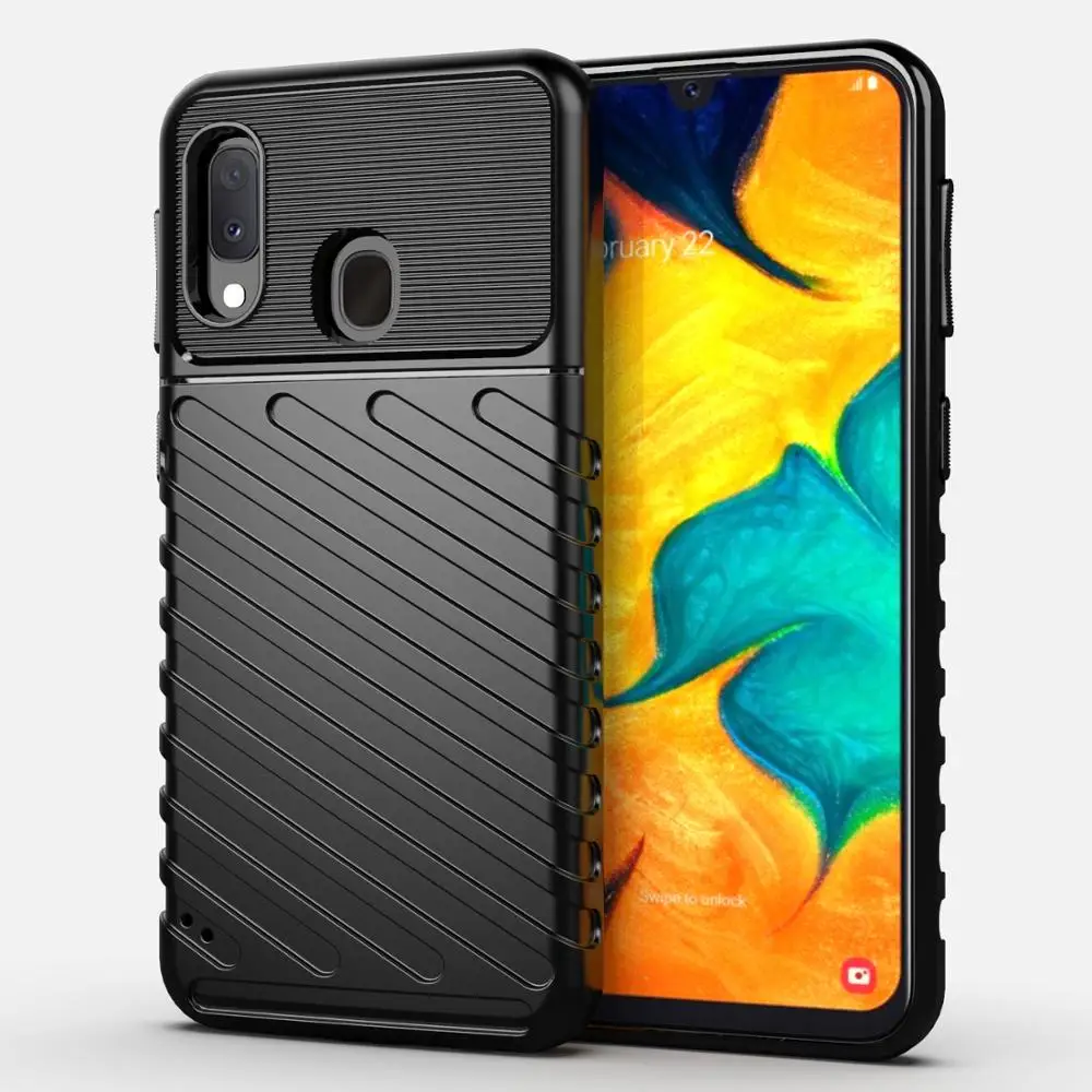 

Shockproof TPU Mobile Back Cover For samsung galaxy a30 phone case, 3colors