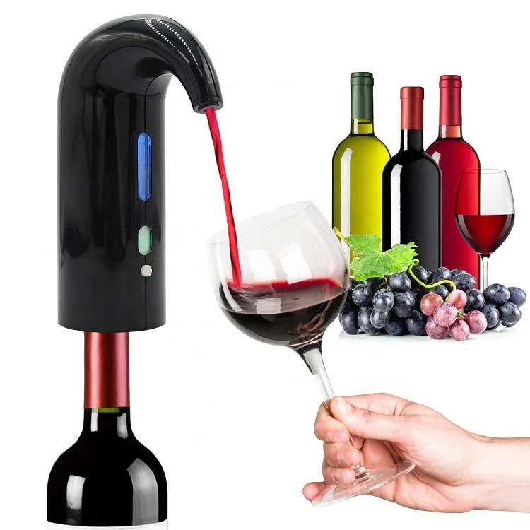 

SUNWAY Hottest Trends 2020 One Button Wine Aerator Smart Magic Wine Decanter Automatic Electric Recharging Wine Dispenser OEM