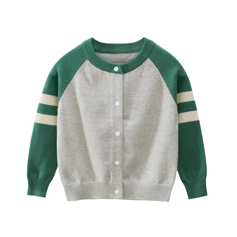 

Korean Style Round Neck Children Knitting Shirts Spring Autumn Kids Long Sleeve Tops Simple Warm Sweater Casual Coat