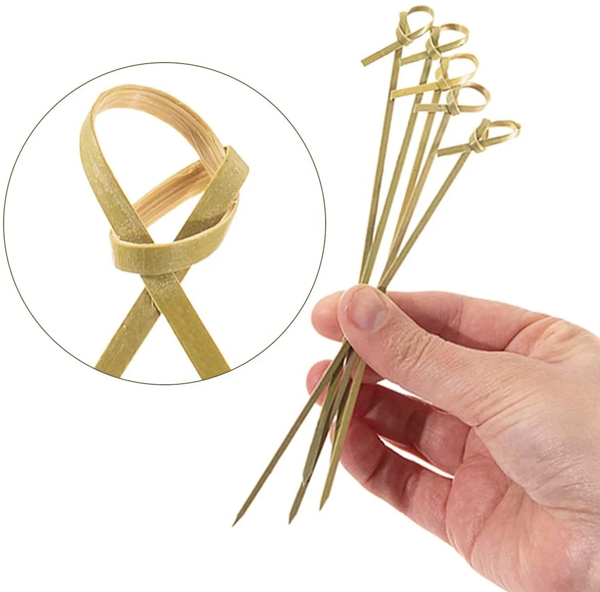

Bamboo Skewers for Canapes, Natural