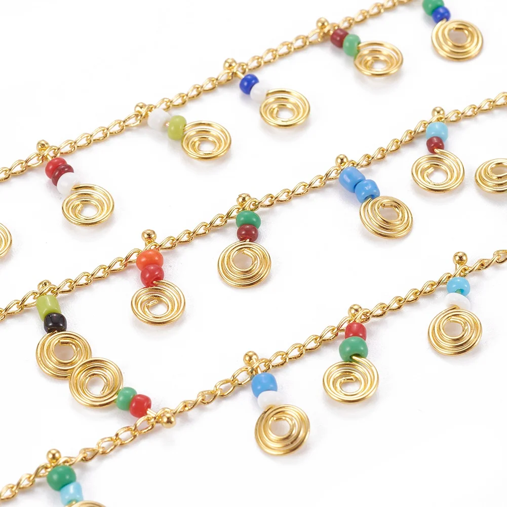 

PandaHall Real 18K Gold Plated Vortex Handmade Brass