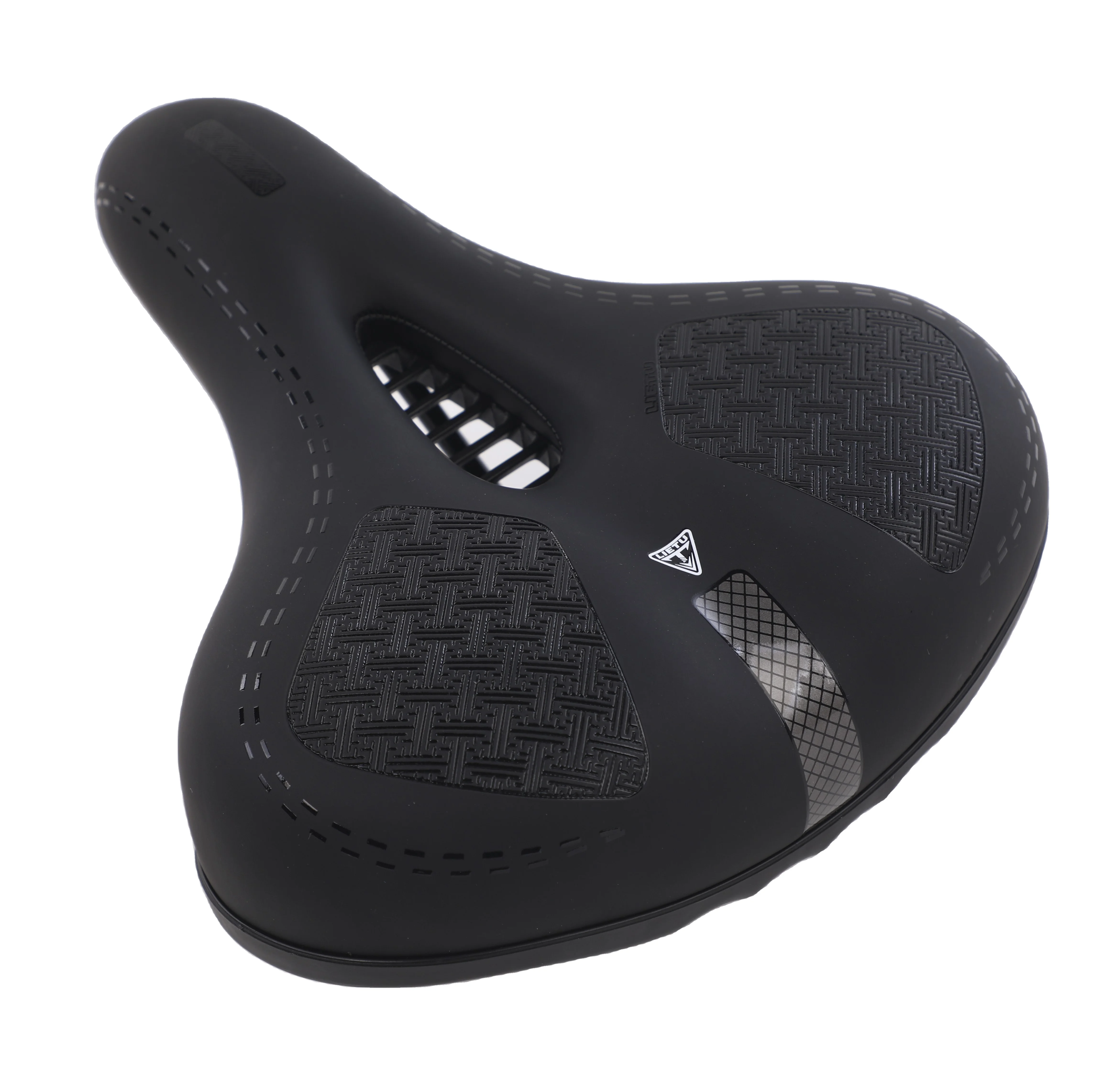 

PU Leather BIke E Bicycle Saddle Bicycle Parts Men Women Seat Imitation Shell Mountain Style Time Pcs package, Blue/grey/red