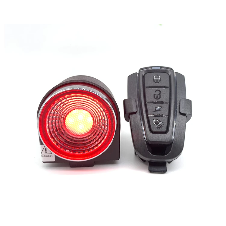 

A8 Multi-functional intelligent anti-theft Rechargeable Led Front And Rear Bicycle Back Light, Black