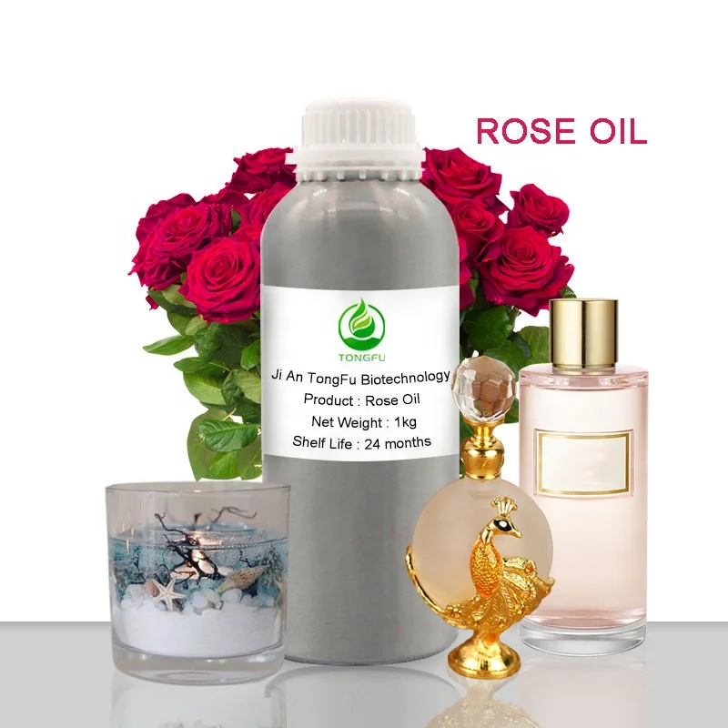 

Factory Bulk Natural Soap Fragrance Rose Flower Perfumed Oil Bulgarian Rose Essential Oil for Skin Candle