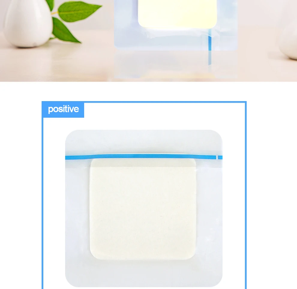 Disposable Foam Dressing Hydrophilic Self-adhesive High Absorbing Wound Pads