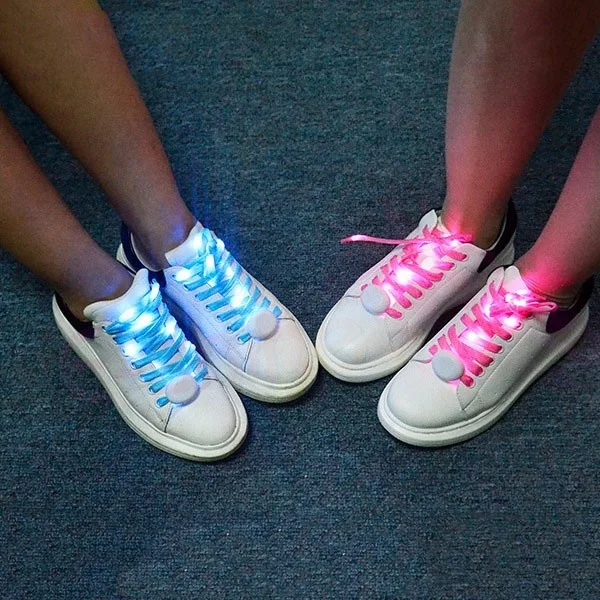

Luminous led shoe laces led shoelaces Flat Glow shoelaces, Red . green . blue . yellow . orange . pink . white . purple
