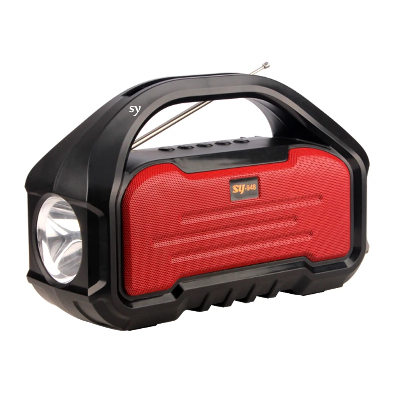 

Multifunctional USB charger TF card wireless speaker audio 2020 3 in 1 portable LED flashlight with wireless outdoor speaker