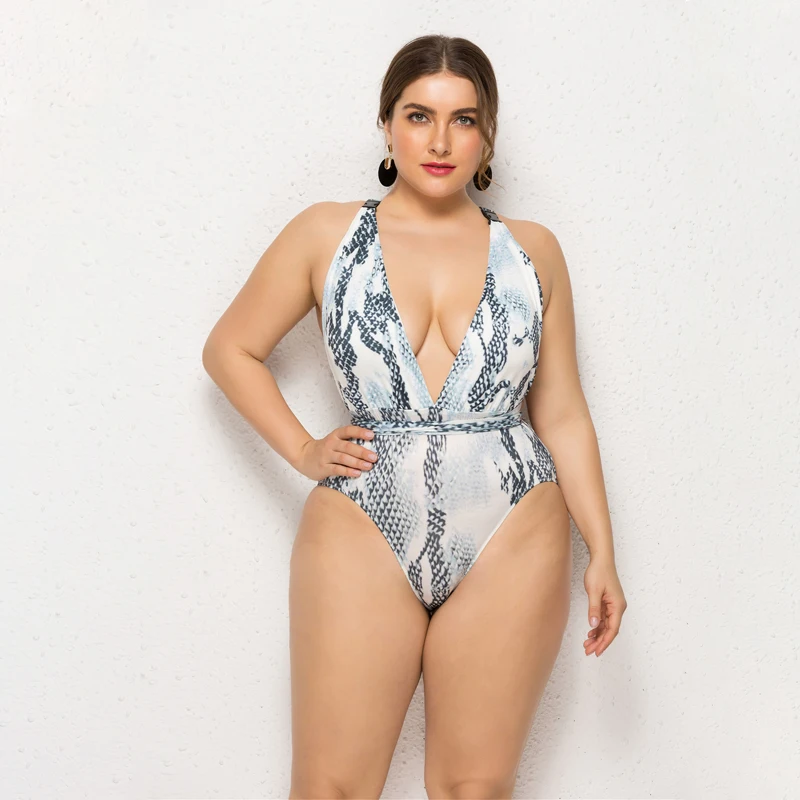 

Hot Selling Plus size swimwear Soild Color Tank suit One piece Swimsuit for women Swim