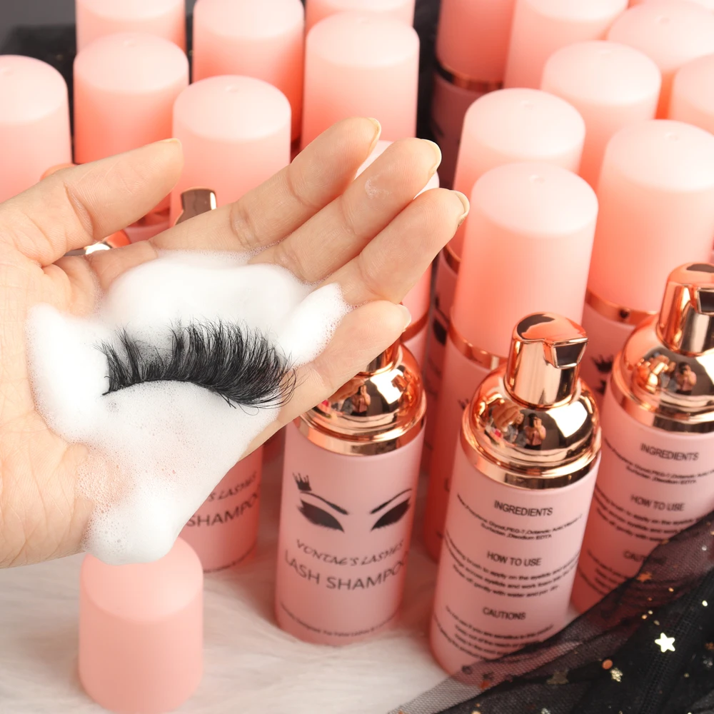 

Private Label Strip Lash Shampoo kits Lashcleaner Dispenser Oil Free Korean Beauty Tools Eyelash Supplies Cleanser