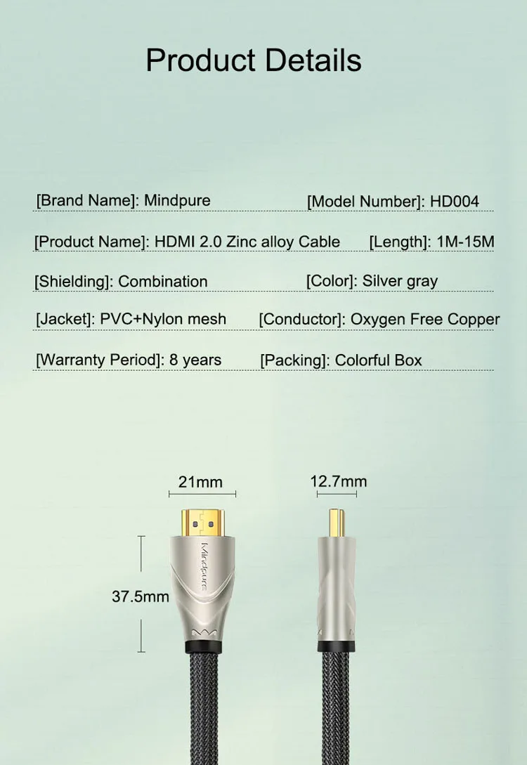 High Speed HDMI with Ethernet 3d 4k uhd Premium HDMI 2.0 cable - ANKUX.COM