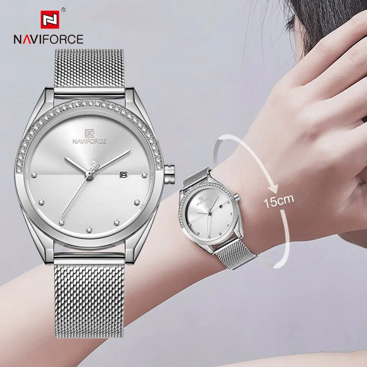 

NAVIFORCE 5015 SW Fashion Luxury Quartz Ladies Watches for girls timepieces jewelry