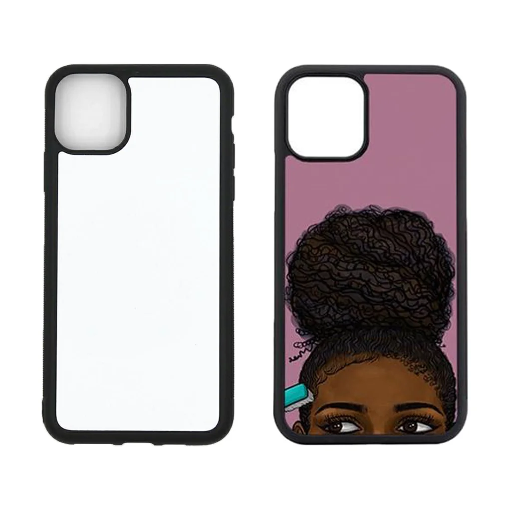 

Zhike for Fundas Para Celulares 2d TPU 2021 New Clear Cover Bulk Black Girl Covers iPhone 11 Sublimation Blanks Phone Case Cases