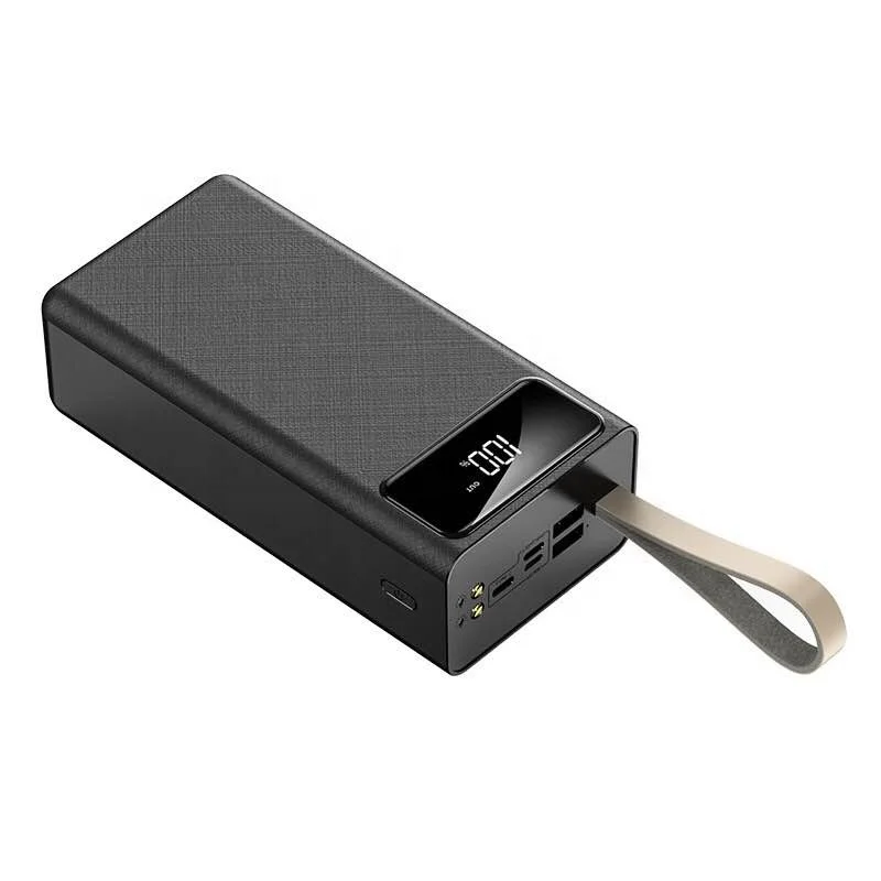 

50000mah powerbank High capacity LCD display Battery bank Ready To Ship Power bank 50000mAh, White/black