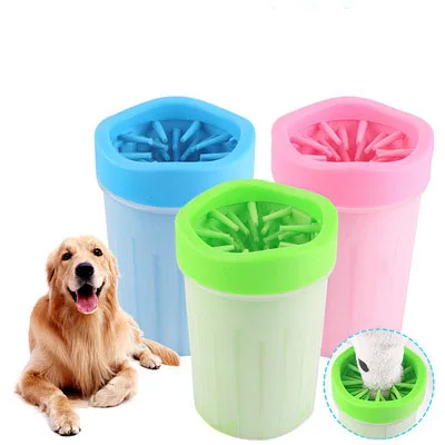 

Pet cat and dog foot washing cup pet cleaning and beauty products go out portable silicone foot washer