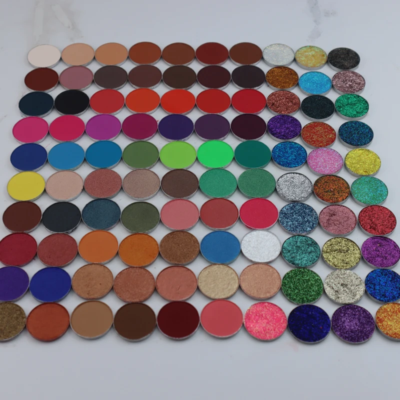 

high pigmented makeup private label 26mm single pressed glitter eyeshadow