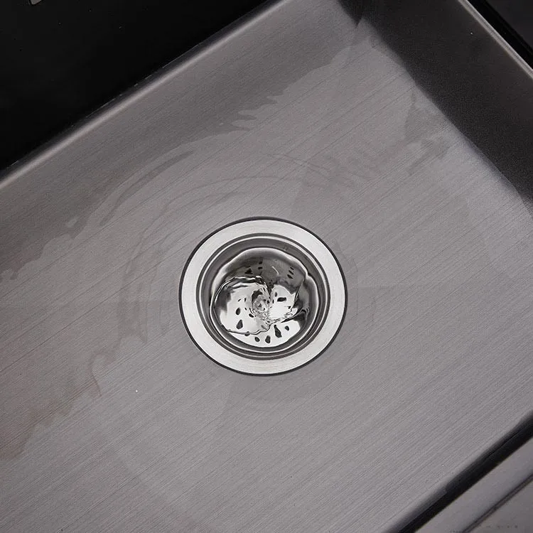 black-inset-kitchen-sink-model-13-basin-floor-brushed-drain-centre-water-drainage