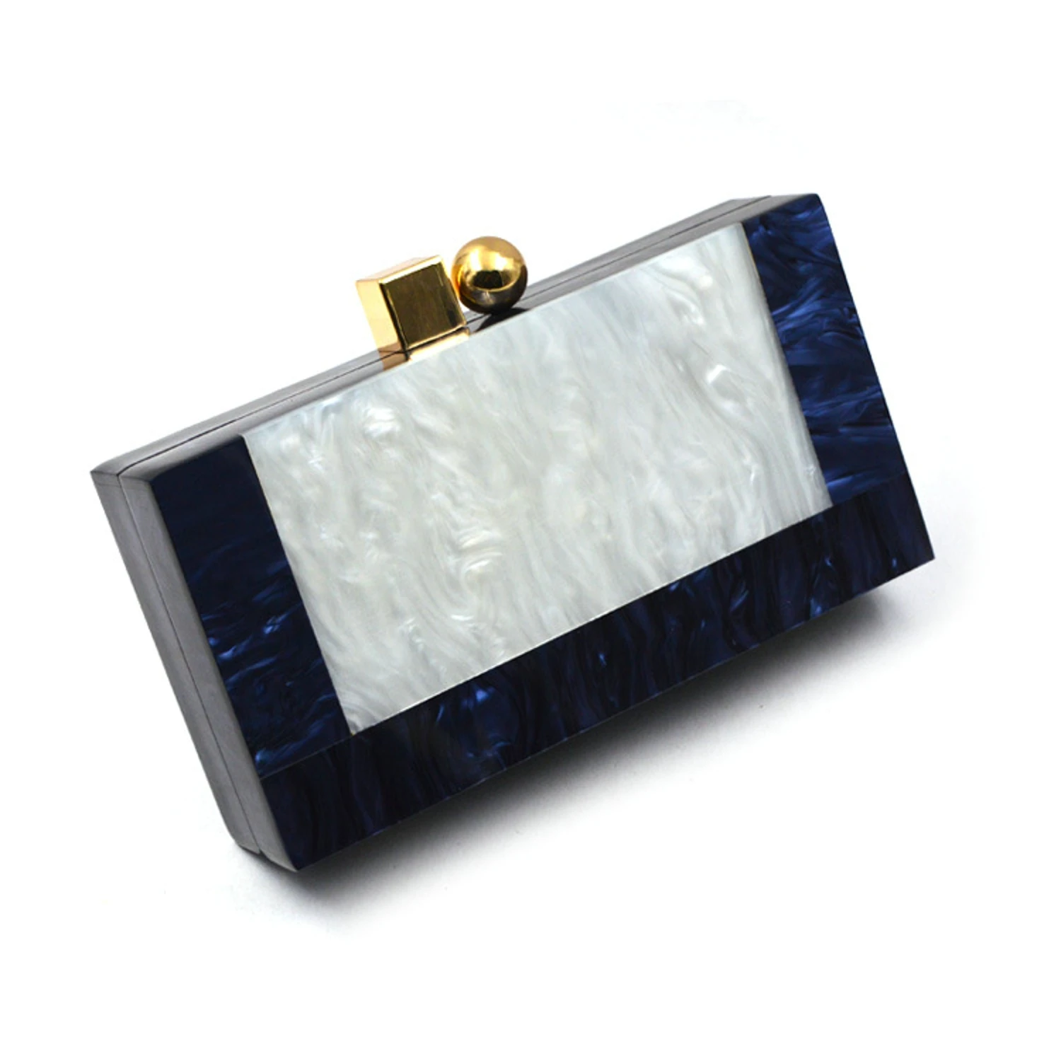 

2021 Summer New Fashion Pearl White Shell Acrylic Stitching Messenger Dinner Bag With Sequin Clutch Handbag For Banquet