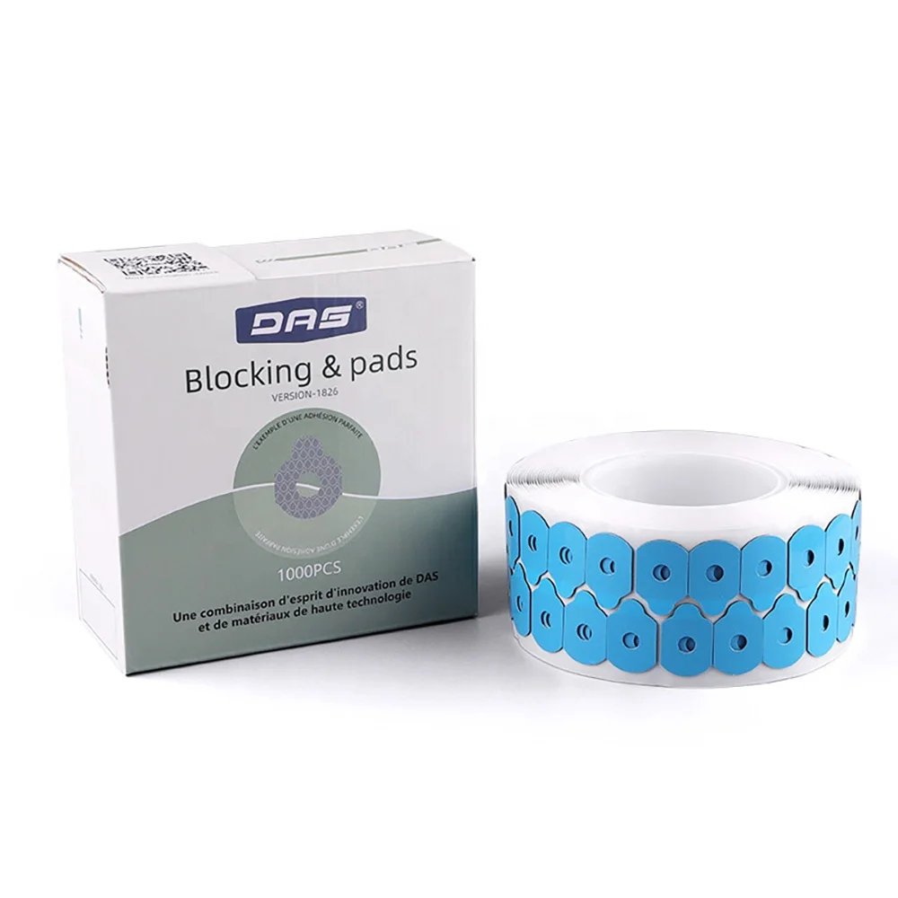 

DAS 1826 competitive price blue color lens blocking pads for lens edging, Transparent, blue, red, white or customized