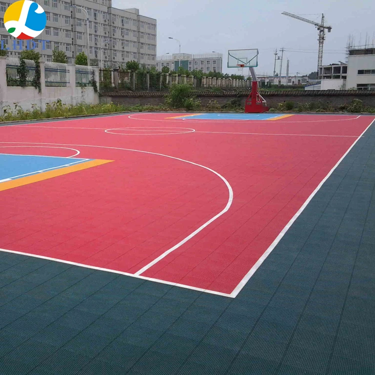

Top quality portable PP interlocking sport court floor tiles for basketball court