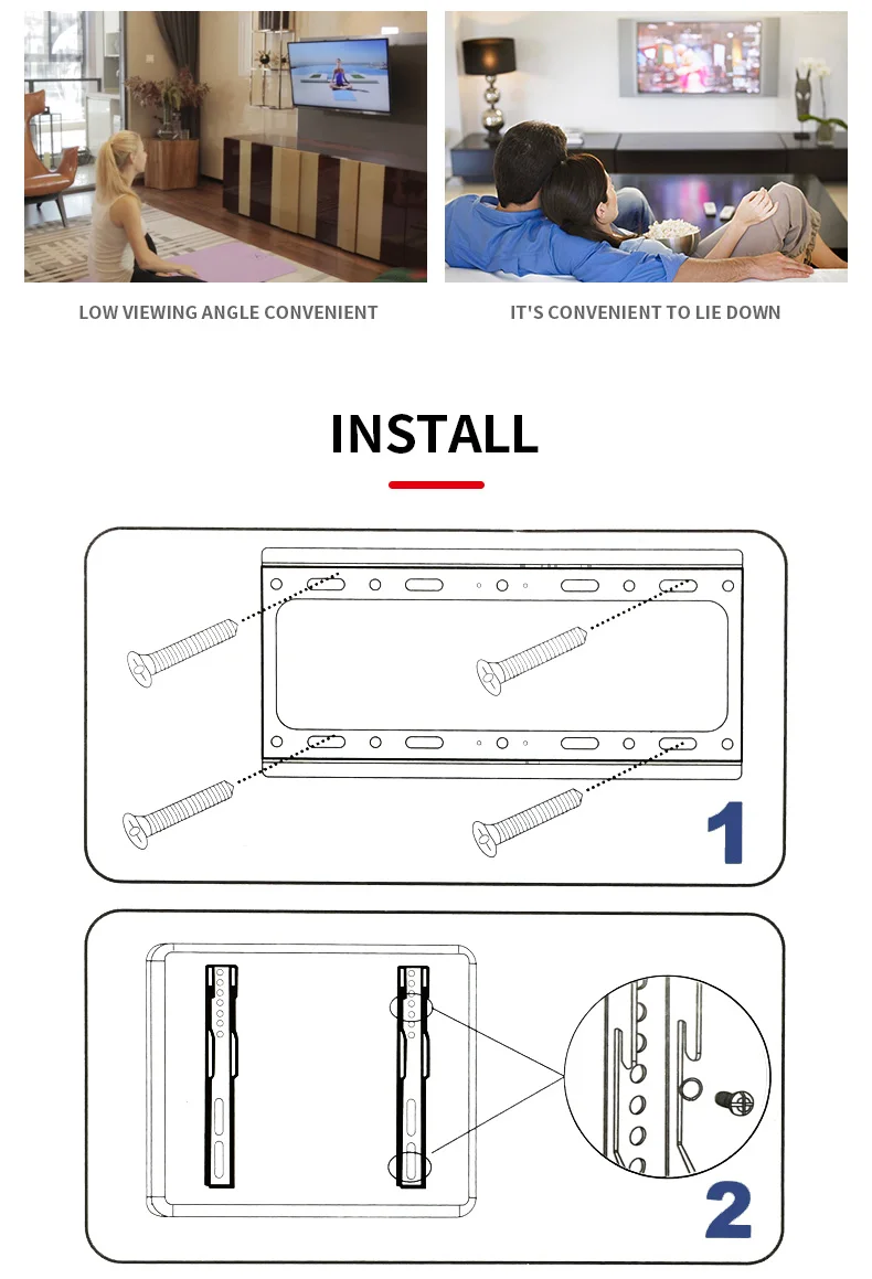 Tnstar T50 Tv Stand Zwart Universele Hoge Kwaliteit 26 "-55" Tv Beugel Muurbeugel