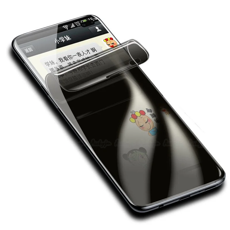 

3D Coverage Curved Case Friendly Nano Hydrogel Guard TPU Privacy Film For Samsung galaxy S10 S10plus, Black