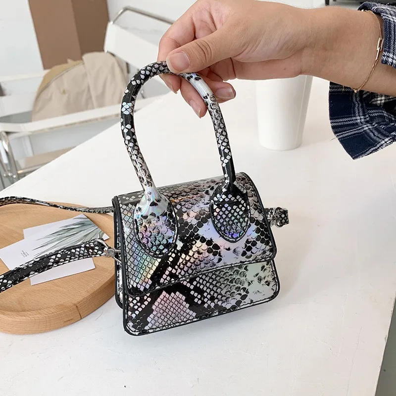 

2021 Small beaded mini handbag with crocodile skin pattern mini Purse Handbag For Women, 7 colors