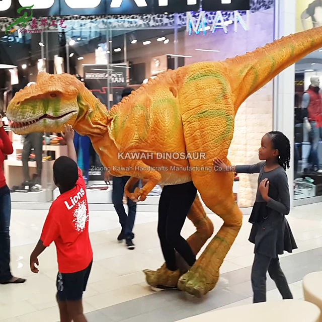 

Shopping Mall Display Light Weight Walking T-Rex Animatronic Dinosaur Costume Man Control
