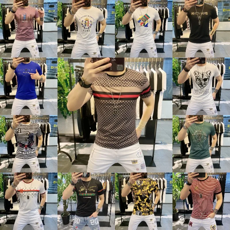 

Modern fancywork Embossed Print men short sleeve Custom DesignCustom Tshirt Pattern 3d Design T-shirt, Mixed color