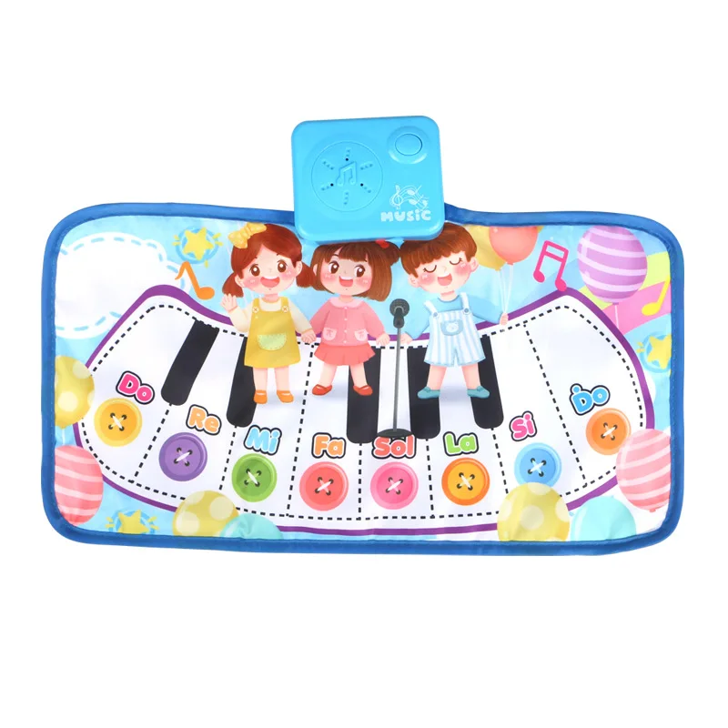 

Home indoor sports fitness multifunctional portable music piano game mat colorful piano dance blanket