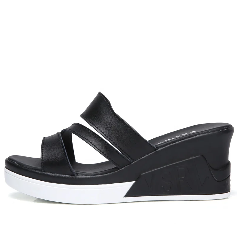 

High pump sandals fashion peep toe heel women wedges shoes