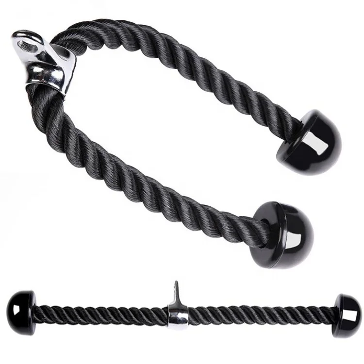 

Workout Equipment Tricep Trainer Wire Rope Up Bicep Pulling Down Rope, Black