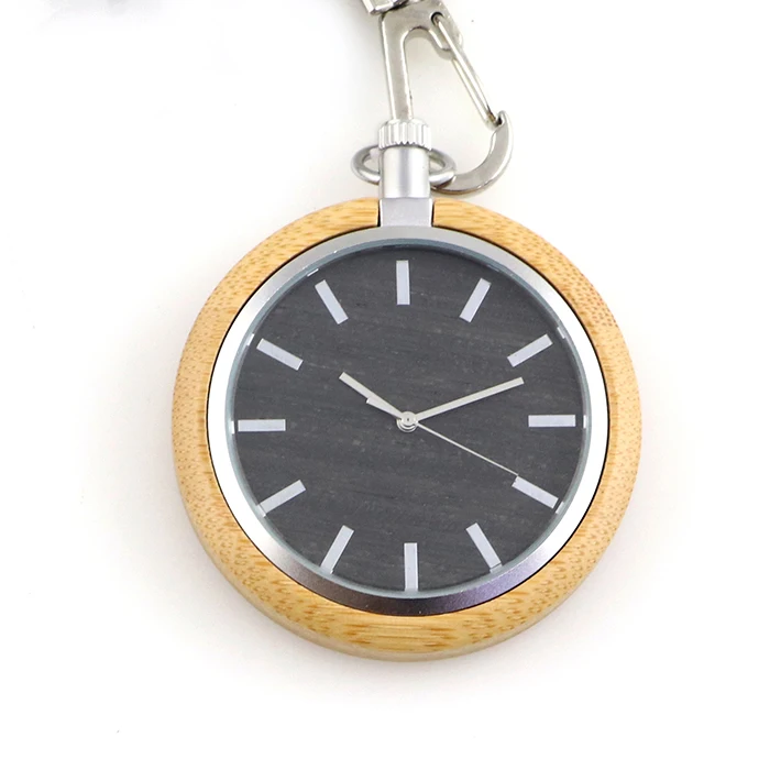 

Private Customization Wooden Pocket Watch For Pairs Wooden Bamboo Watches Unisex Wooden Watch Quartz