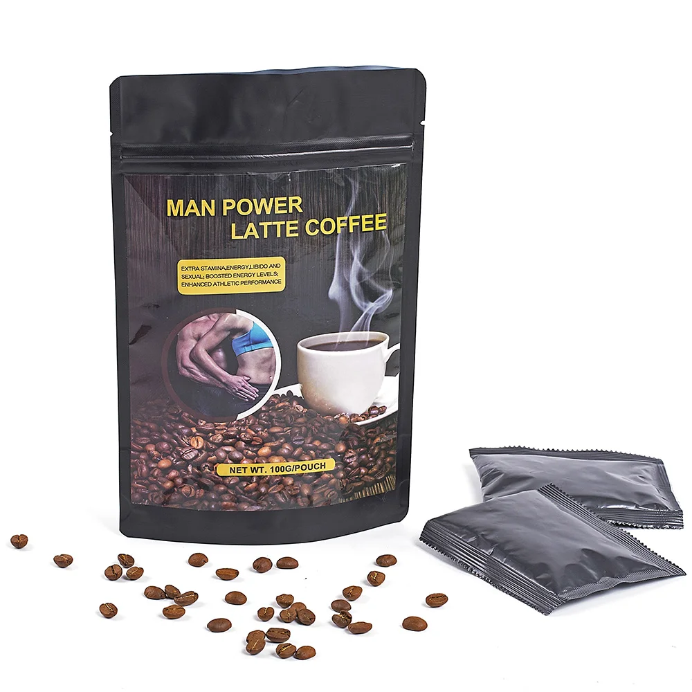 Oem Private Label Healthy Man Power Instant Sex Coffee With Herbal Maca Tongkat Ali Extract For 