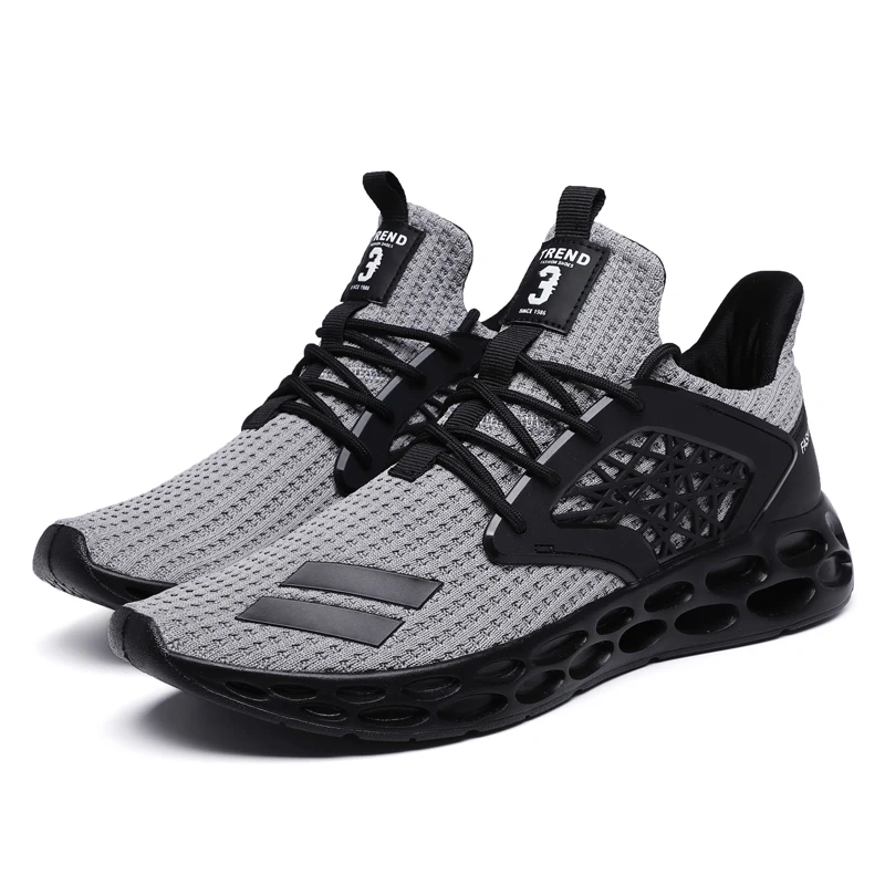 

new breathable hollow out mesh casual shoes men plus-size sneakers customized sports shoes