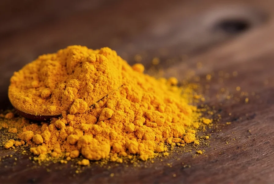 Turmeric root and powder next to heartburn relief medication