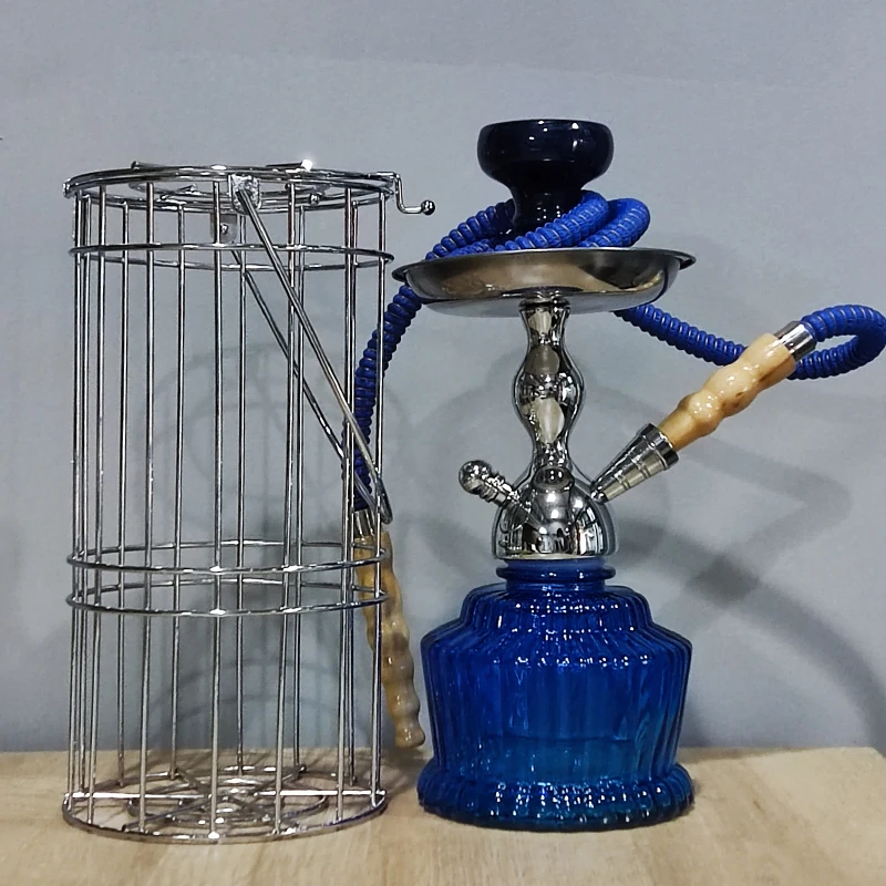 

2020 Mya Hookah 2 Hose Hookah With Metal Cage, Picture