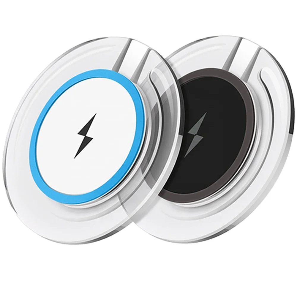 

Promotional Fast QI Wireless Charger Quick Charging Pad With LED for Mobile Phone, White/black/blue