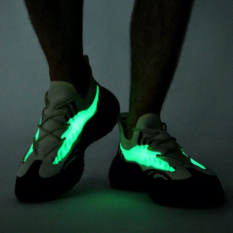 

Men Shoes Sports 2021 Night Lights Shoes Mesh Black Yeezy Fashion Sports Running Shoes