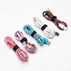 1m flower leather usb cable customized data usb cable micro usb cable