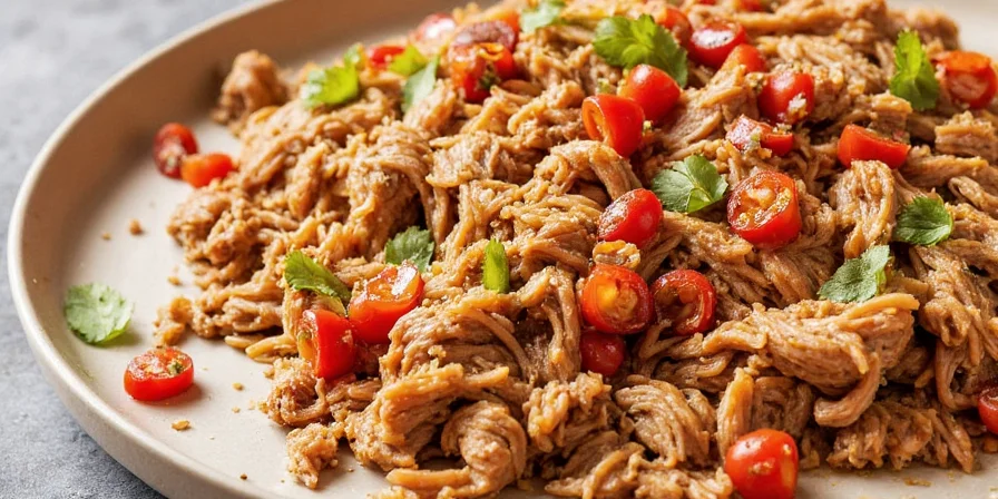 Pulled pork with fennel and orange zest