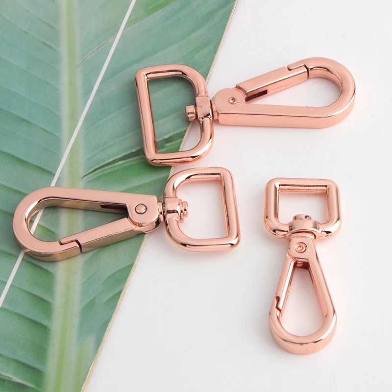 

Nolvo World  Rose Gold Metal Bag Buckle Key Ring Lobster Hooks