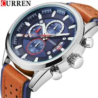 

CURREN 8290 Fashion Chronograph Sport Mens Watches Top Brand Luxury Military Quartz Watch Clock Relogio Masculino