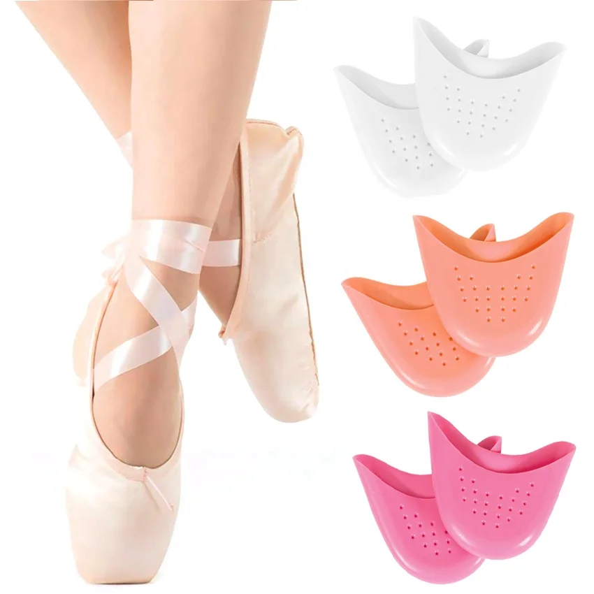 

Medical Grade Silicone Breathable&Elastic Ballet Pointe Shoes Wear Foot Care Dance Gel Silicone Toe Pads HA00468a, White/pink/orange/customs color