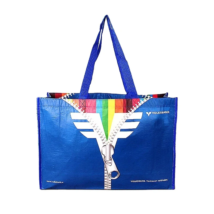 
Recycled RPET Water Bottle Bag PET Stitchbond Laminated RPET Tote Bag 