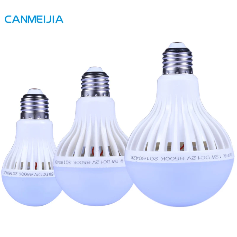AC DC Led Rechargeable Bulbs Lights Ampoule 12-85V 12 Volt E27 Base 5W 9W 12W Bombillos Led Raw Material 12V Led Bulbs