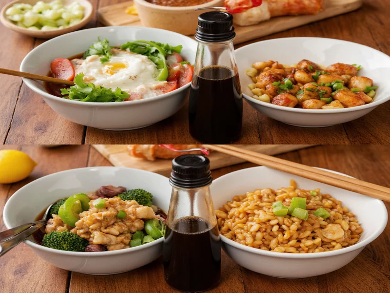 Comparing homemade and commercial soy sauce in dishes