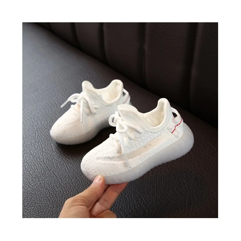 

Famous brand children's flying woven breathable mesh shoes